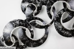 Wanddeko Metall 'Verschlungen' 107x61x7cm