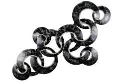 Wanddeko Metall 'Verschlungen' 107x61x7cm
