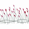 Wanddeko Metall 'Verspielte Blumen' 123x55x5cm