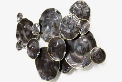 Wanddeko Metall 'Water on Plates' 117x72,5x8cm