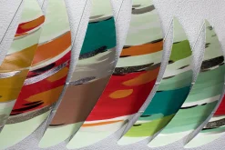 Wanddeko Metall 'Wochenende am Meer' 150x50x6cm