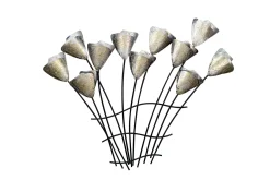 Wanddeko Metall 'Zarter Waldesschmuck' 78x60x3,5cm