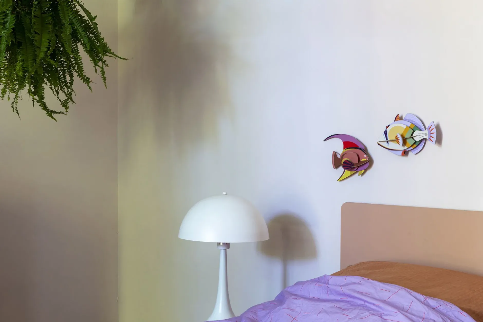 Wanddeko Papier 'Abstrakter Fisch'