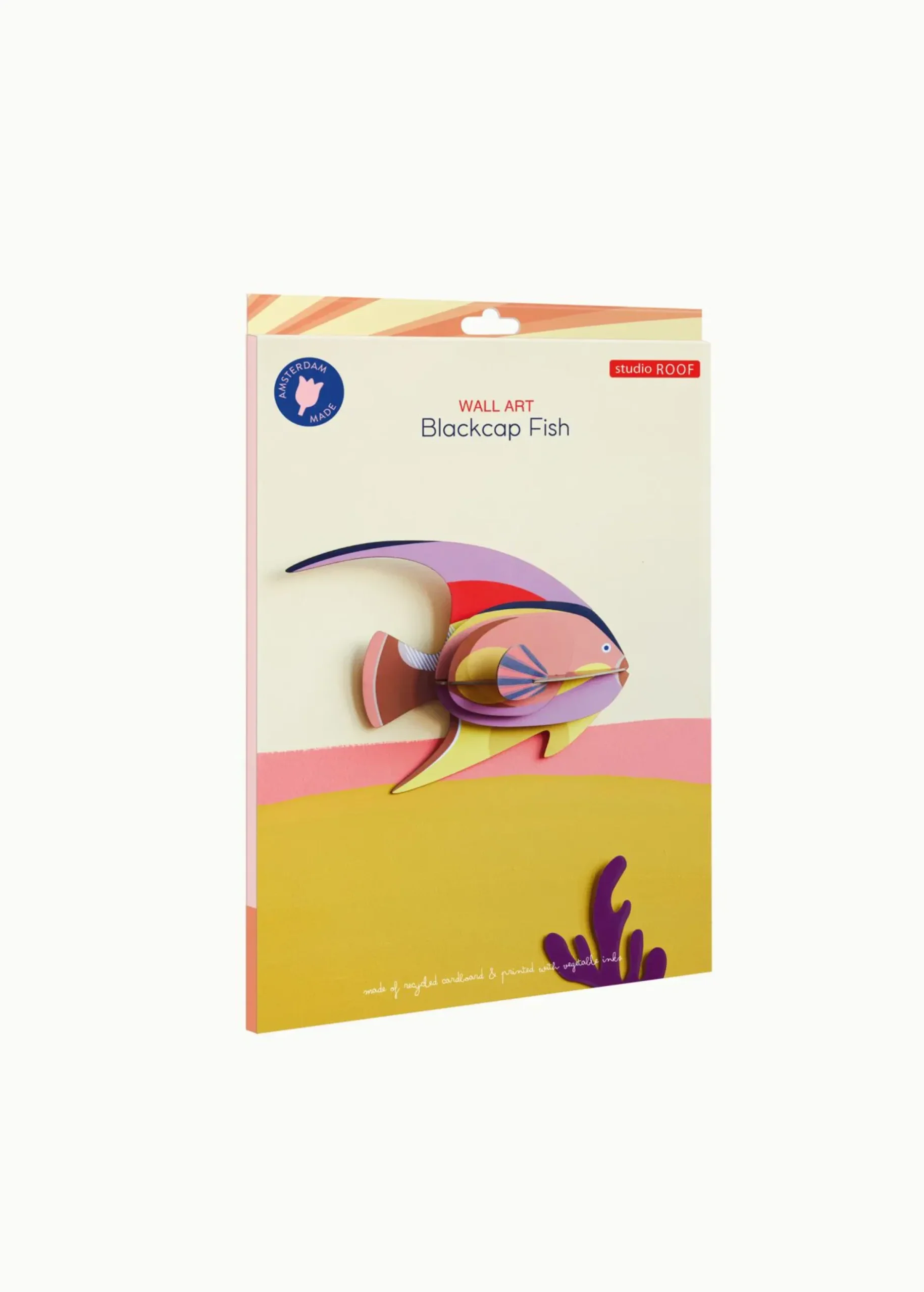 Wanddeko Papier 'Abstrakter Fisch'