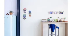 Wanddeko Papier 'Abstraktes Gesicht'