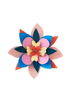 Wanddeko Papier 'Ausdrucksvolle Papierblüte'