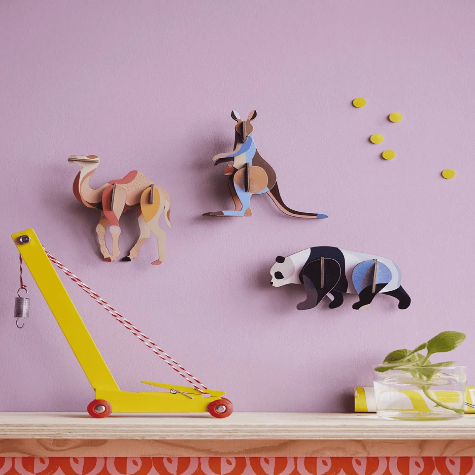 Wanddeko Papier 'Australischer Hüpfer'