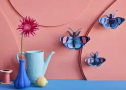 Wanddeko Papier 'Azur-Flug-Trio'