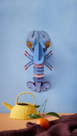 Wanddeko Papier 'Azur-Hummer'