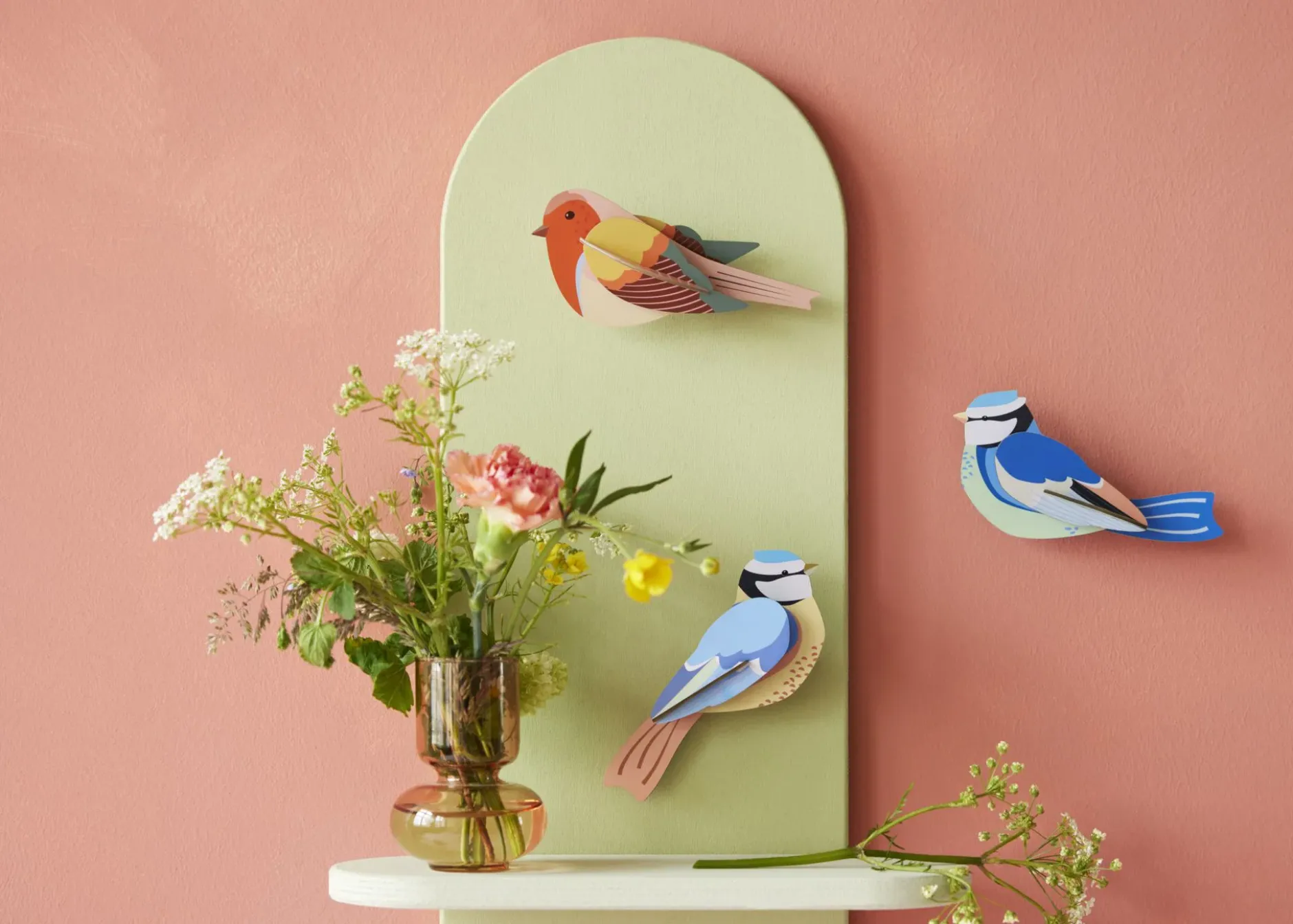 Wanddeko Papier 'Azurvogel'