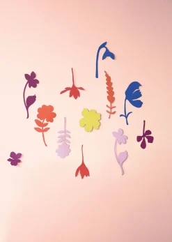 Wanddeko Papier 'Blumenfeld'