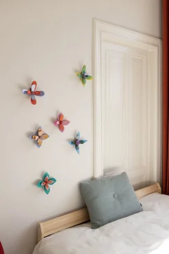 Wanddeko Papier '3D-Blume'
