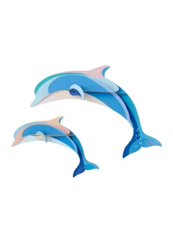 Wanddeko Papier 'Dolphin Couple'