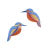 Wanddeko Papier 'Eisvogel-Duo'