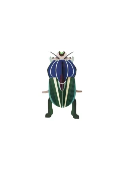 Wanddeko Papier 'Eleganter Jade-Käfer'