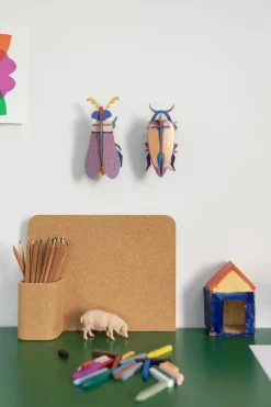 Wanddeko Papier 'Eleganter Käfer'