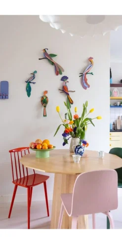 Wanddeko Papier 'Exotischer Vogel'