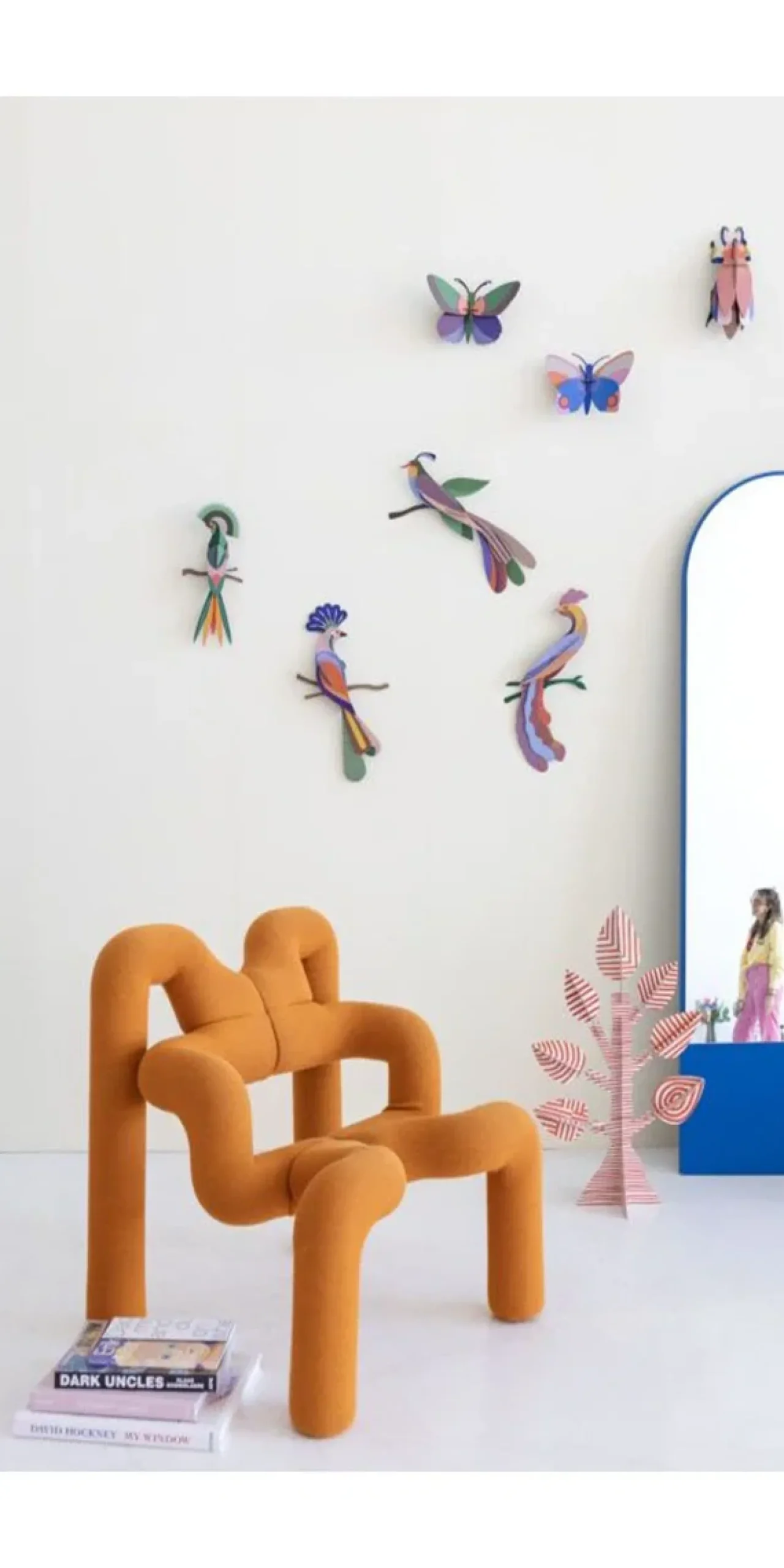 Wanddeko Papier 'Exotischer Vogel'