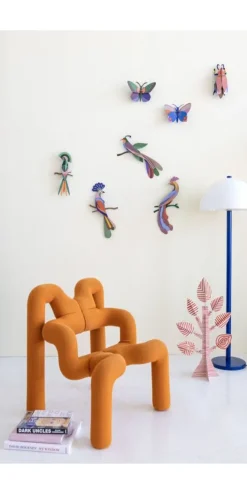 Wanddeko Papier 'Exotischer Vogel'