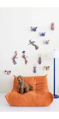Wanddeko Papier 'Exotischer Vogel'