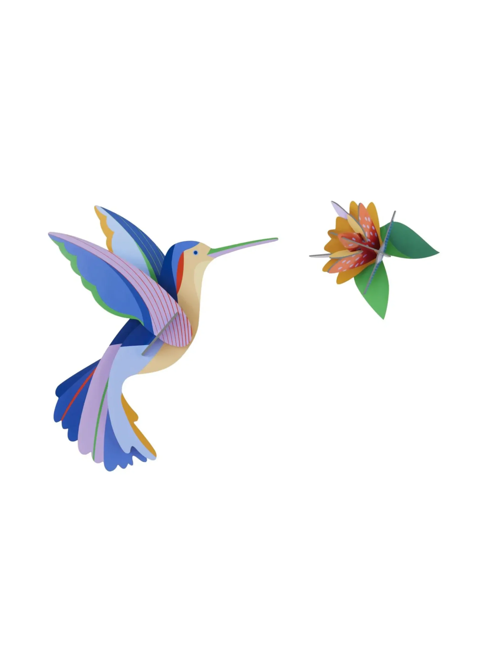 Wanddeko Papier 'Flattern & Blühen'