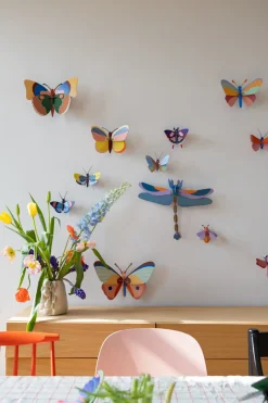Wanddeko Papier 'Gedämpfte Flügel'