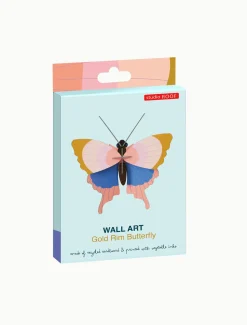 Wanddeko Papier 'Gedämpfte Flügelschönheit'