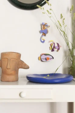 Wanddeko Papier 'Gedämpfter Kaiserfisch'