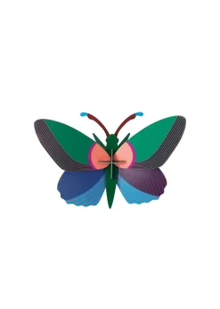 Wanddeko Papier 'Gemusterter Schmetterling'