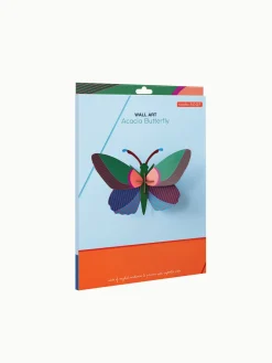 Wanddeko Papier 'Gemusterter Schmetterling'