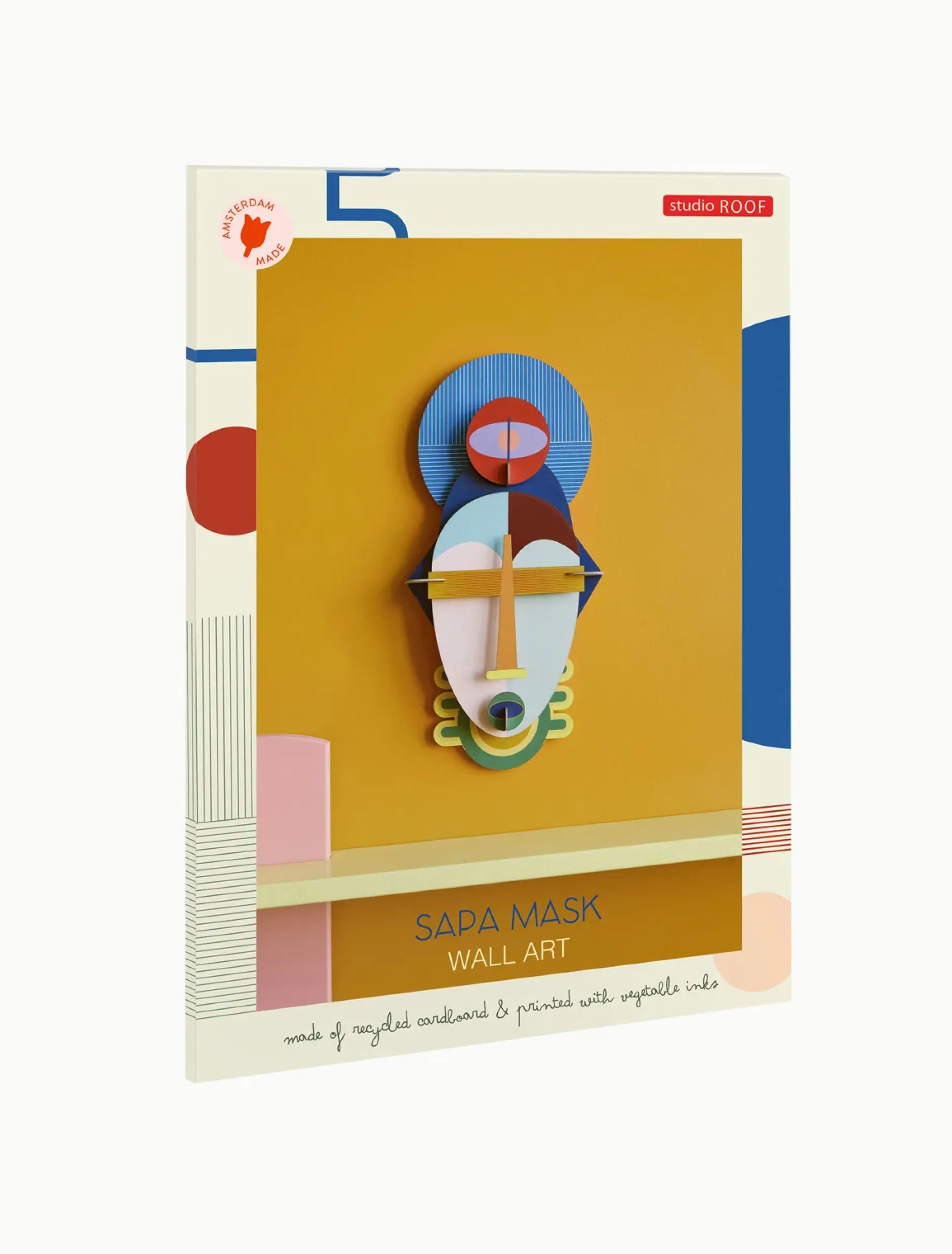 Wanddeko Papier 'Geometrische Maske'