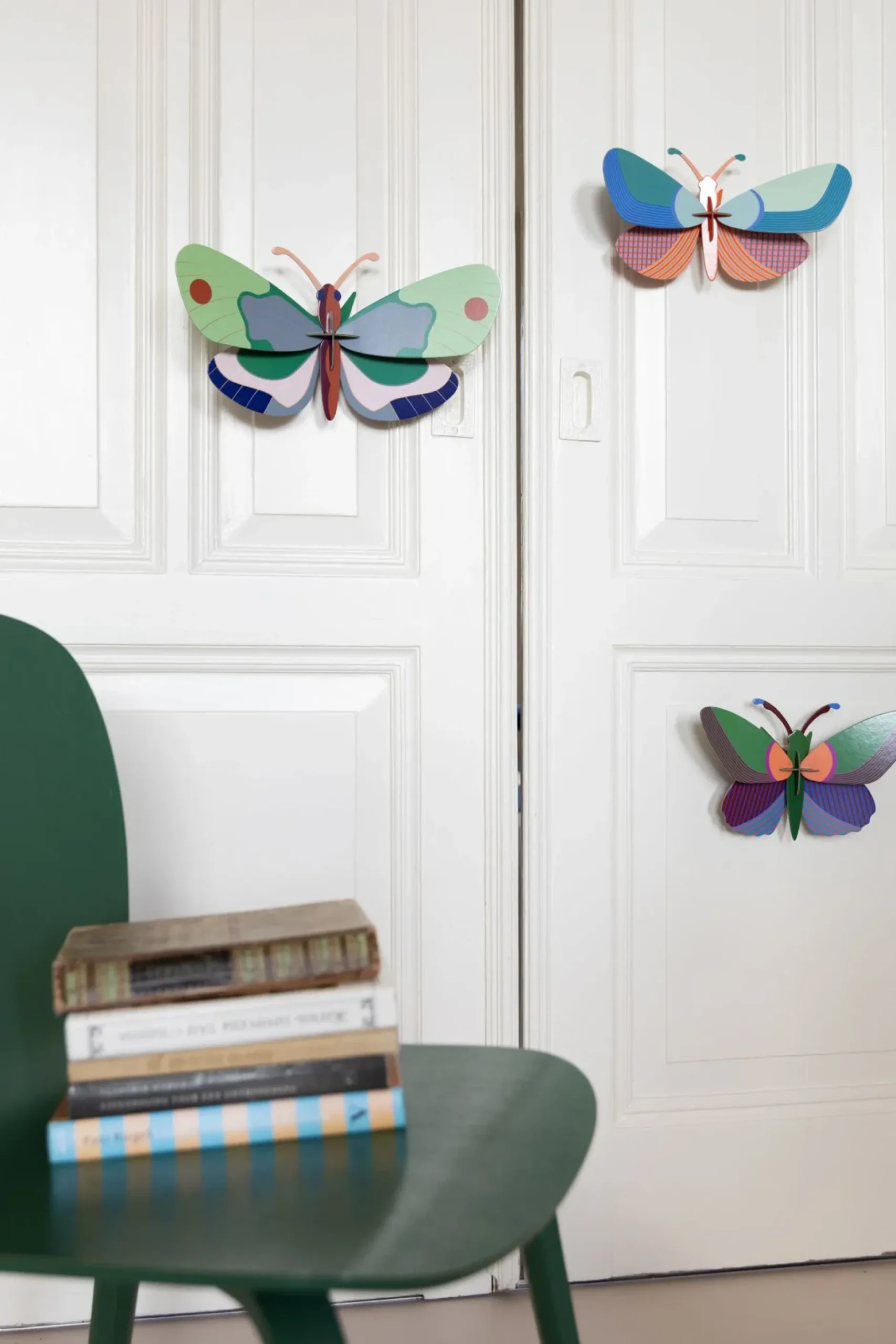 Wanddeko Papier 'Geometrischer Schmetterling'