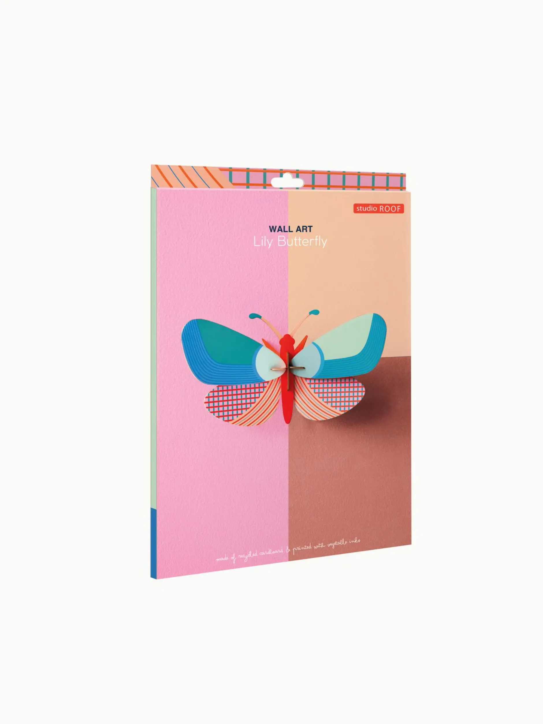 Wanddeko Papier 'Geometrischer Schmetterling'