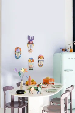 Wanddeko Papier 'Geometrisches Gesicht'