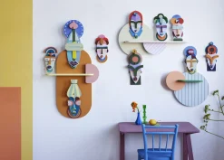 Wanddeko Papier 'Geometrisches Gesicht'