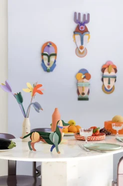 Wanddeko Papier 'Geometrisches Gesicht'