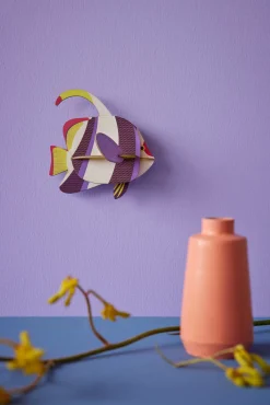 Wanddeko Papier 'Gestreifter Kaiserfisch'