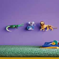 Wanddeko Papier 'Gestreifter Alligator'