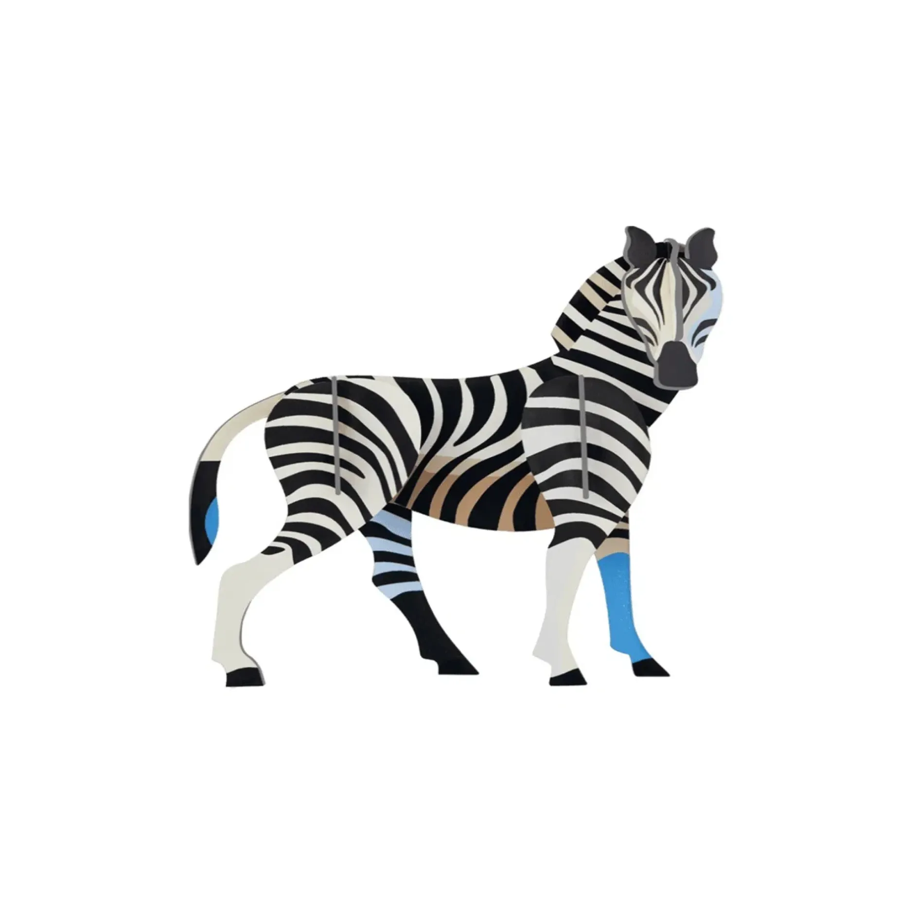 Wanddeko Papier 'Gestreiftes Zebra'