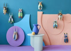 Wanddeko Papier 'Geweihkäfer mit Kamm'