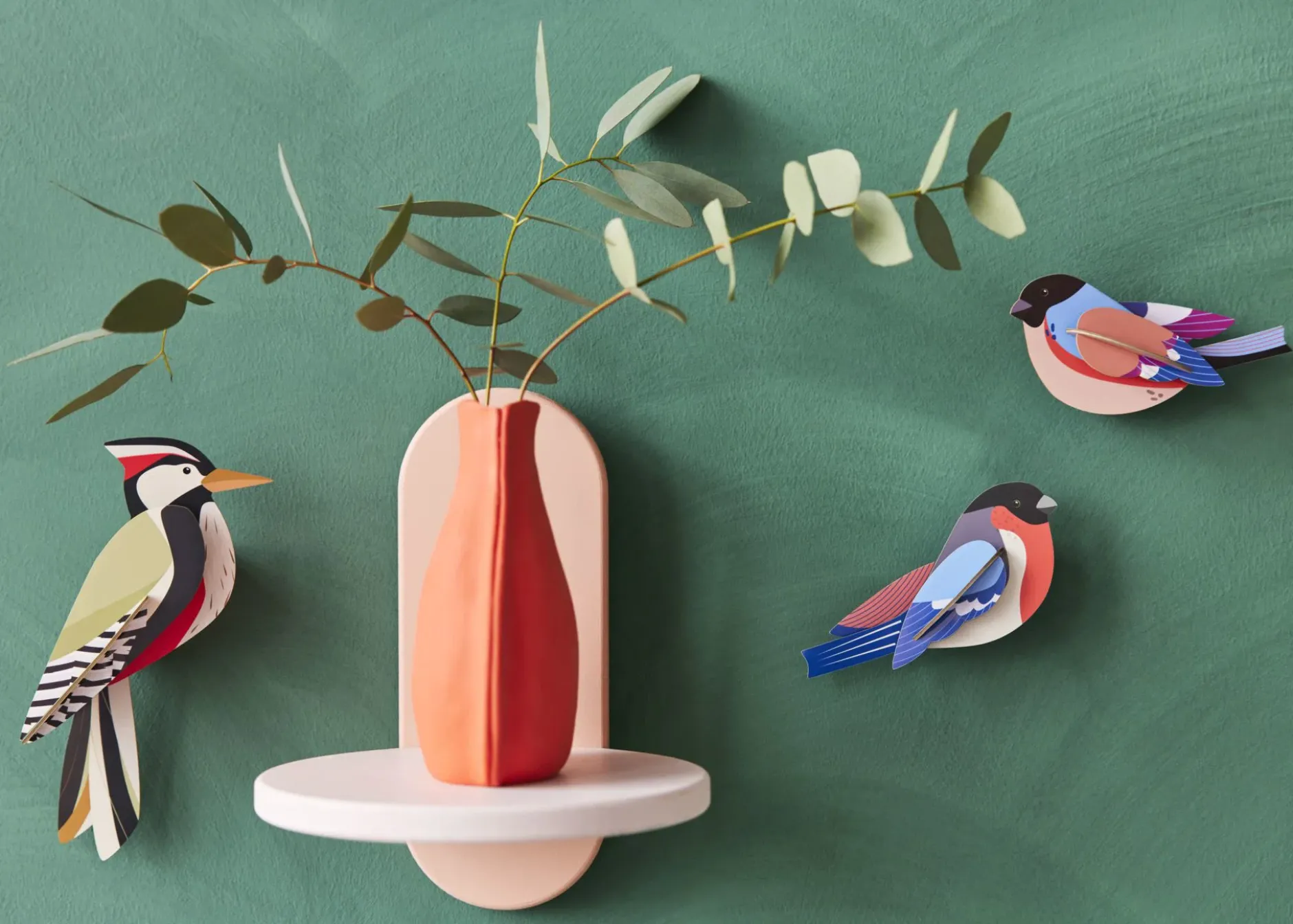 Wanddeko Papier 'Gimpel'
