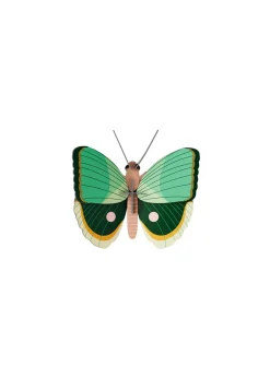 Wanddeko Papier 'Jade-Schmetterling'