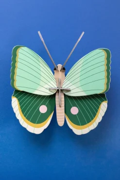 Wanddeko Papier 'Jade-Schmetterling'