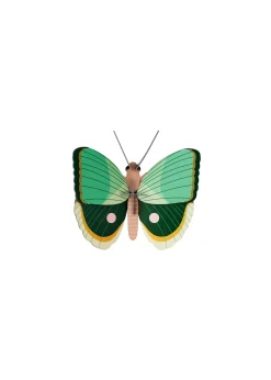 Wanddeko Papier 'Jade-Schmetterling'