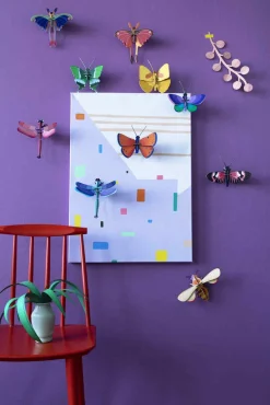 Wanddeko Papier 'Jade-Schmetterling'