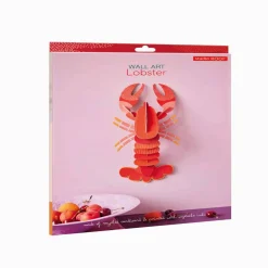 Wanddeko Papier 'Karmesinroter Hummer'