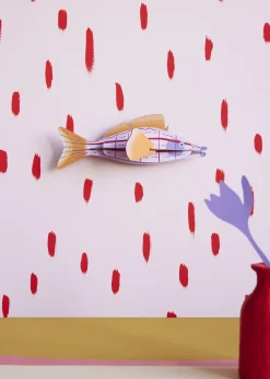Wanddeko Papier 'Kreativer Fisch'