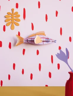 Wanddeko Papier 'Kreativer Fisch'