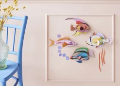 Wanddeko Papier 'Kreativer Fisch'