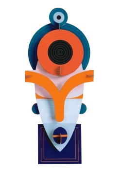 Wanddeko Papier 'Lamu-Maske'